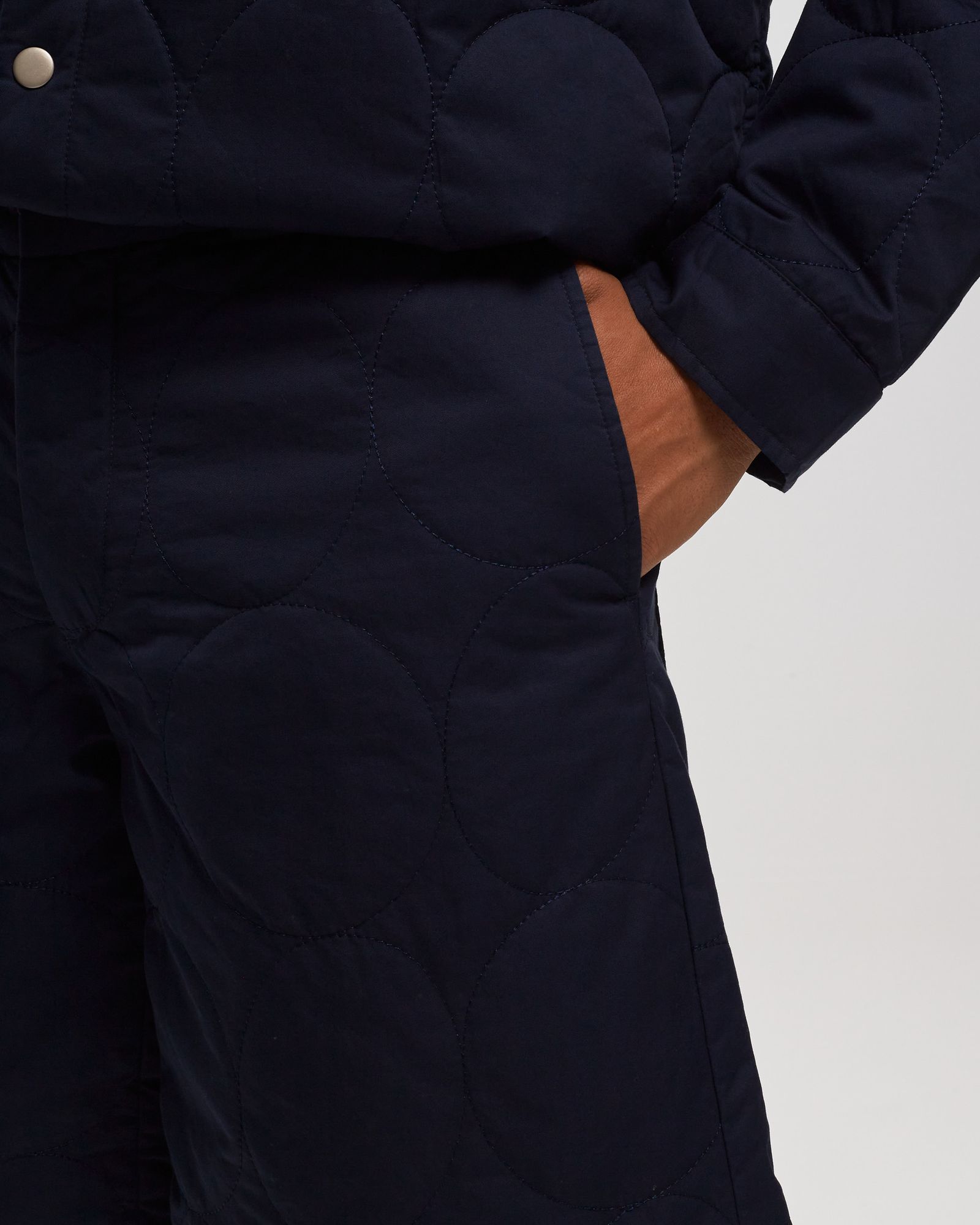 Logo Pattern Quilted Shorts