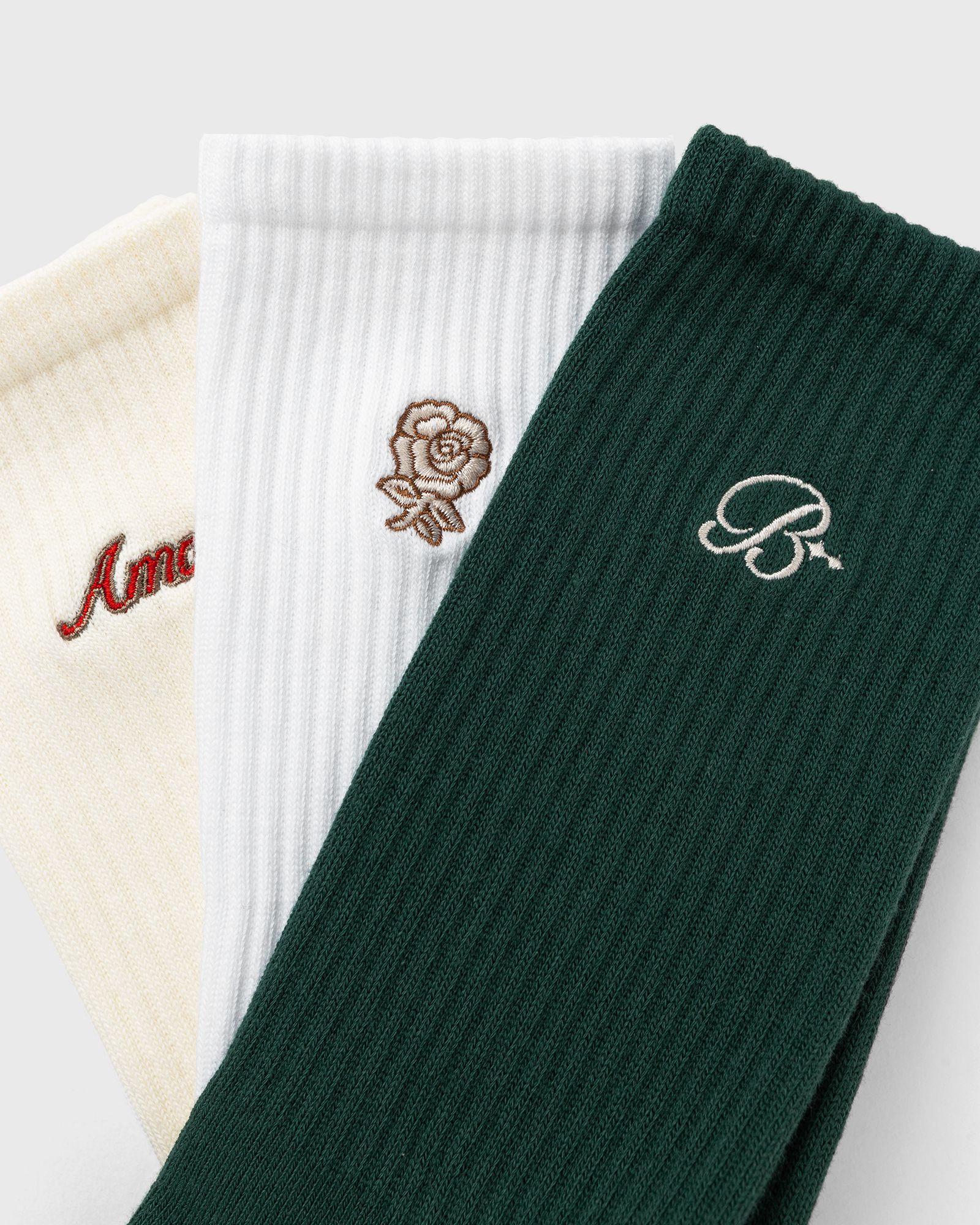 Embroidered Socks (3-Pack)