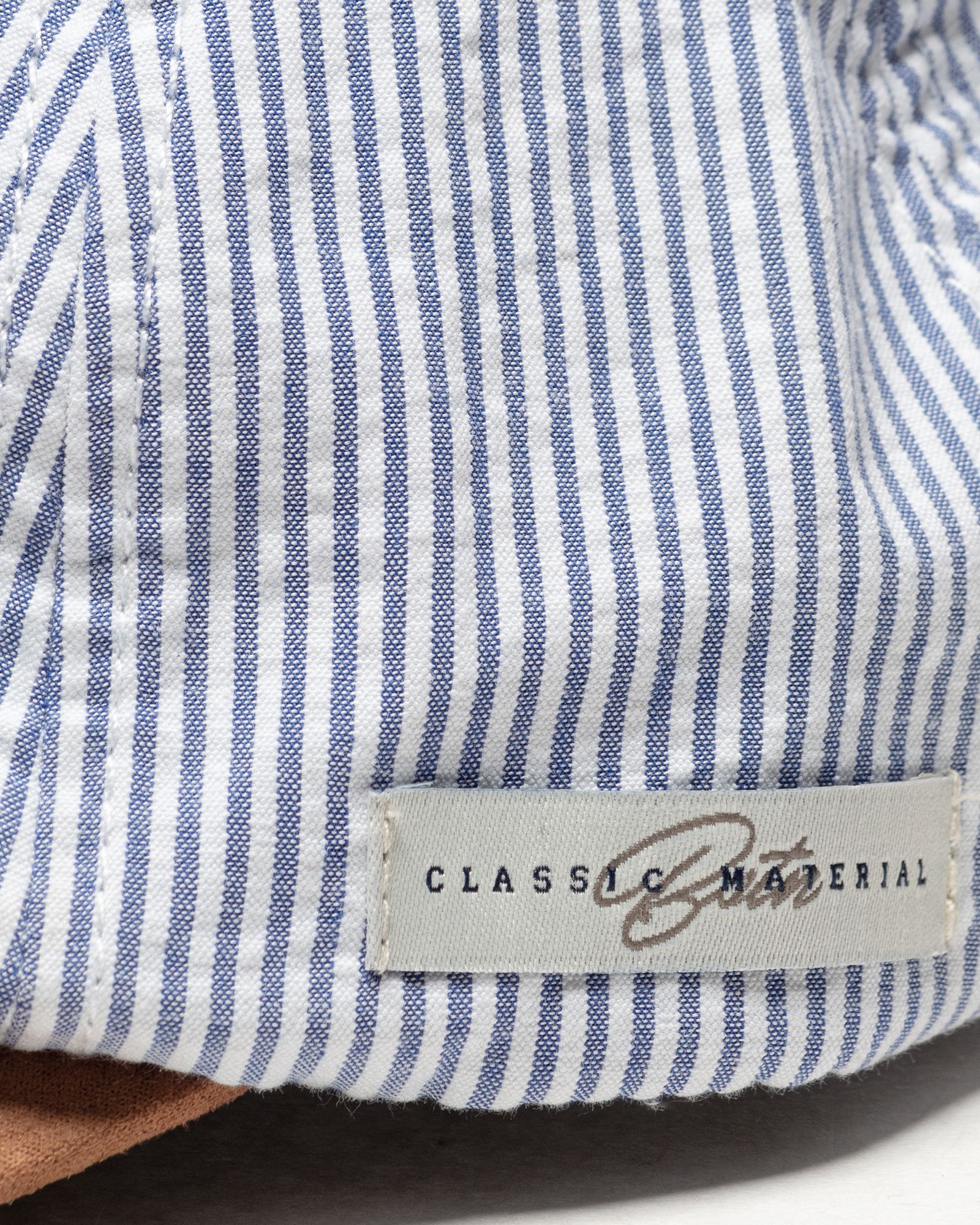 Classic Material Seersucker 6 Panel Cap 