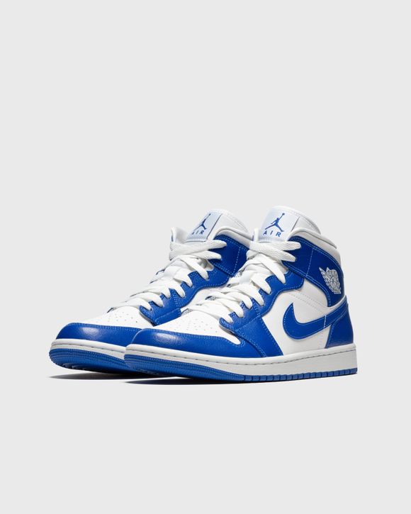 Jordan WMNS Air Jordan 1 Mid 'Kentucky Blue' White - WHITE/HYPER ROYAL-WHITE