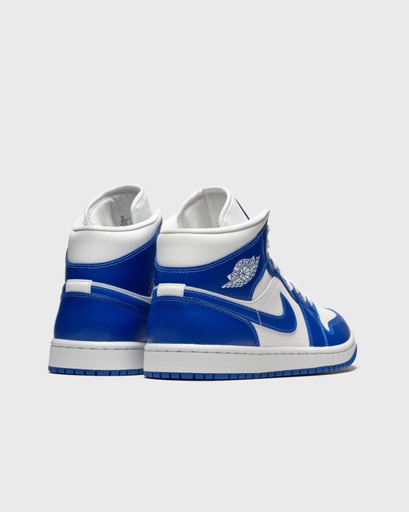 Jordan WMNS Air Jordan 1 Mid 'Kentucky Blue' White - WHITE/HYPER ROYAL-WHITE