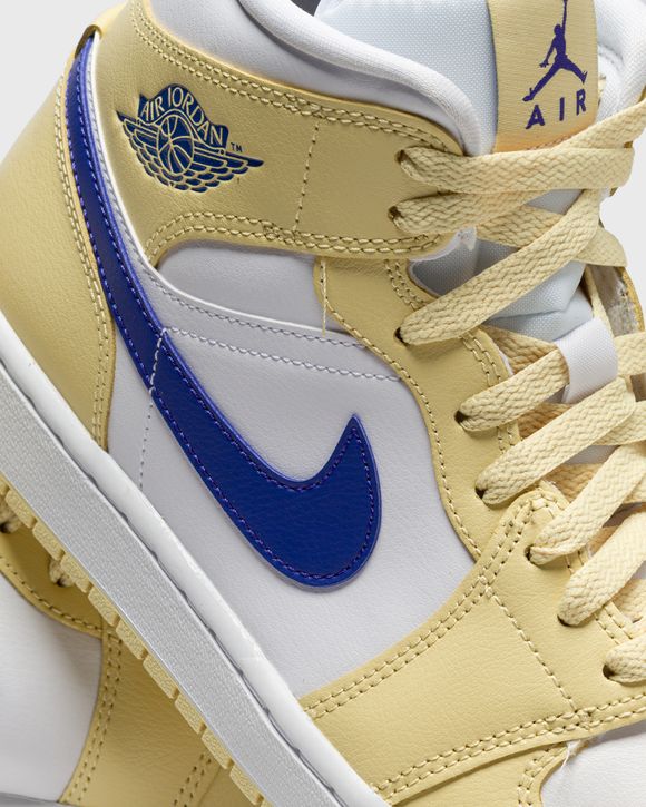 Jordan WMNS Air Jordan 1 Mid 'Lemon Wash' White/Yellow - LEMON  WASH/LAPIS-WHITE