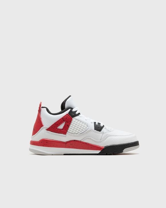 Jordan JORDAN 4 RETRO (PS) 'Red Cement' White - WHITE/FIRE  RED-BLACK-NEUTRAL GREY