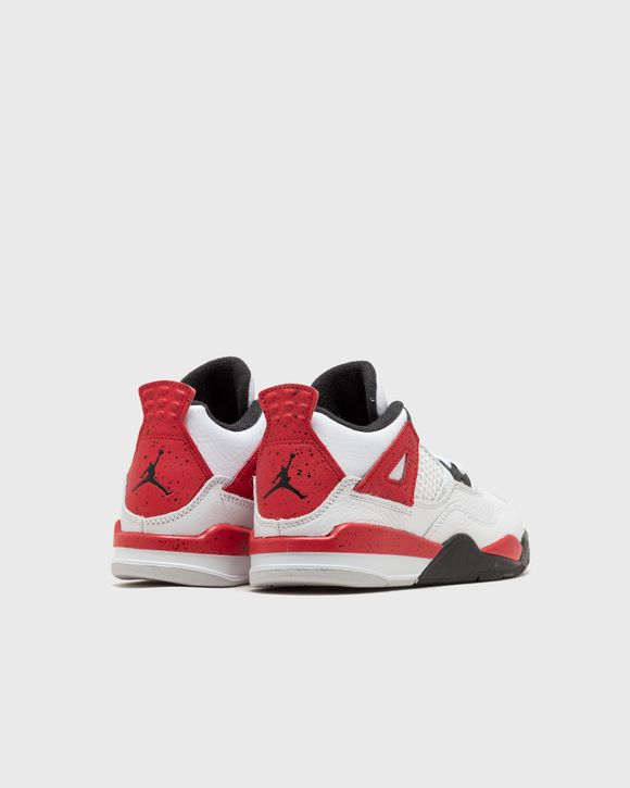 Jordan JORDAN 4 RETRO (PS) 'Red Cement' White - WHITE/FIRE  RED-BLACK-NEUTRAL GREY