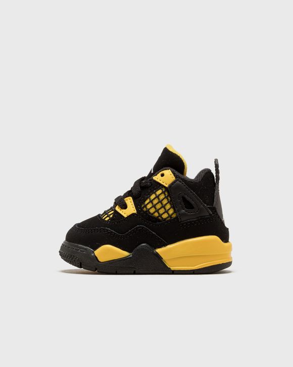 Jordan retro 4 black and clearance yellow