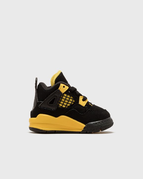 Jordan retro 4 2024 black and yellow