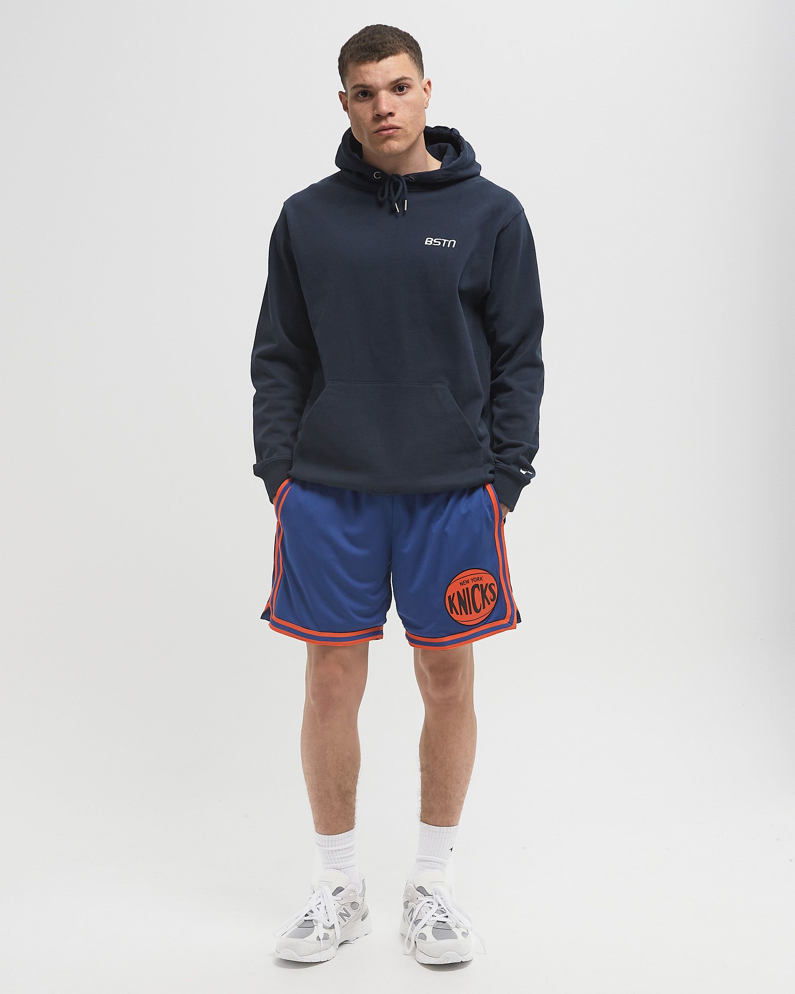 NBA OVERTIME WIN MESH SHORTS VINTAGE LOGO NEW YORK KNICKS