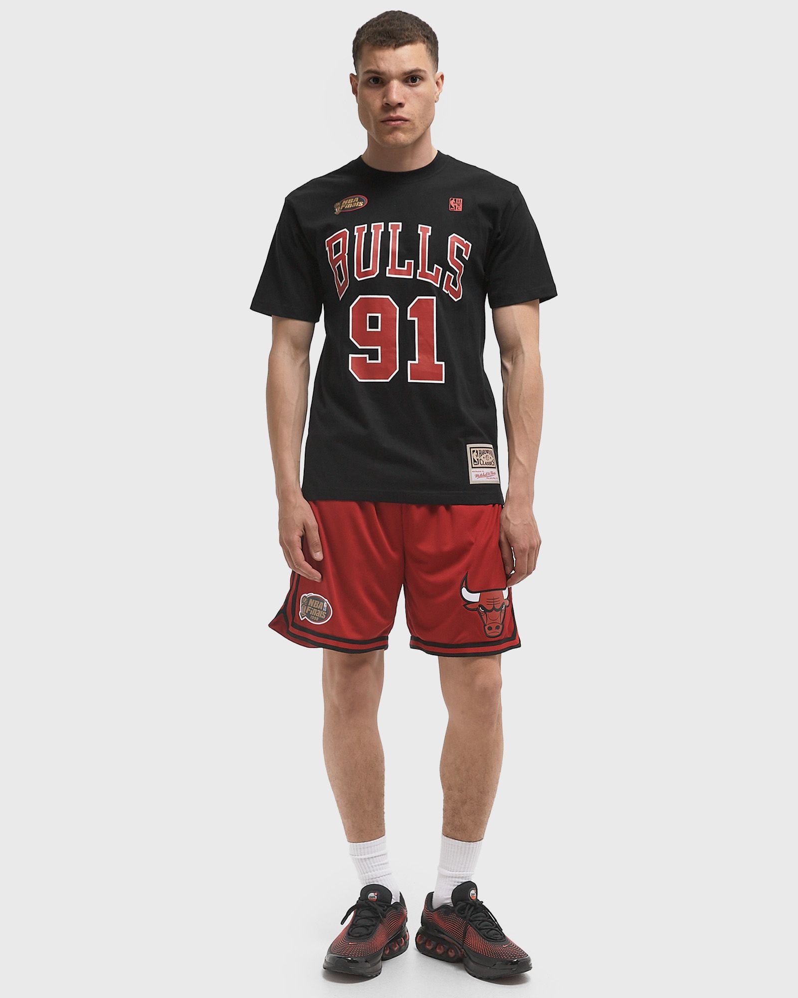 NBA OVERTIME WIN MESH SHORTS VINTAGE LOGO CHICAGO BULLS