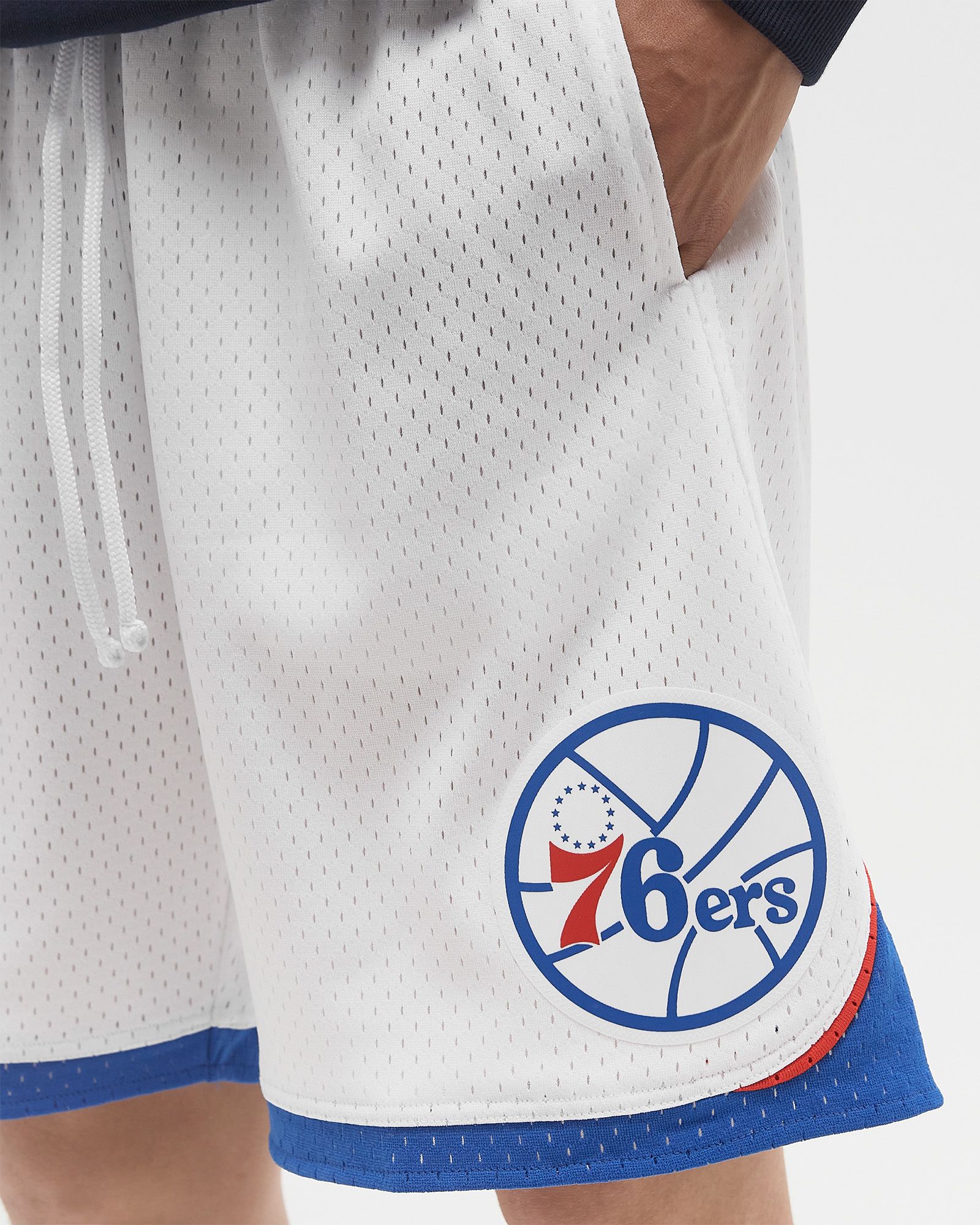 NBA WHITE SHORTS PHILADELPHIA 76ERS 2009