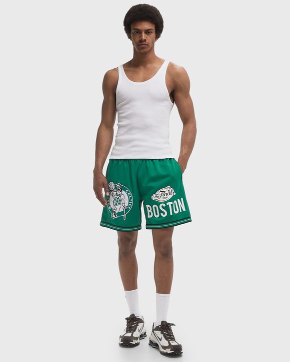 Thumbnail - NBA TEAM ORIGINS 7IN MESH SHORTS VINTAGE LOGO BOSTON CELTICS