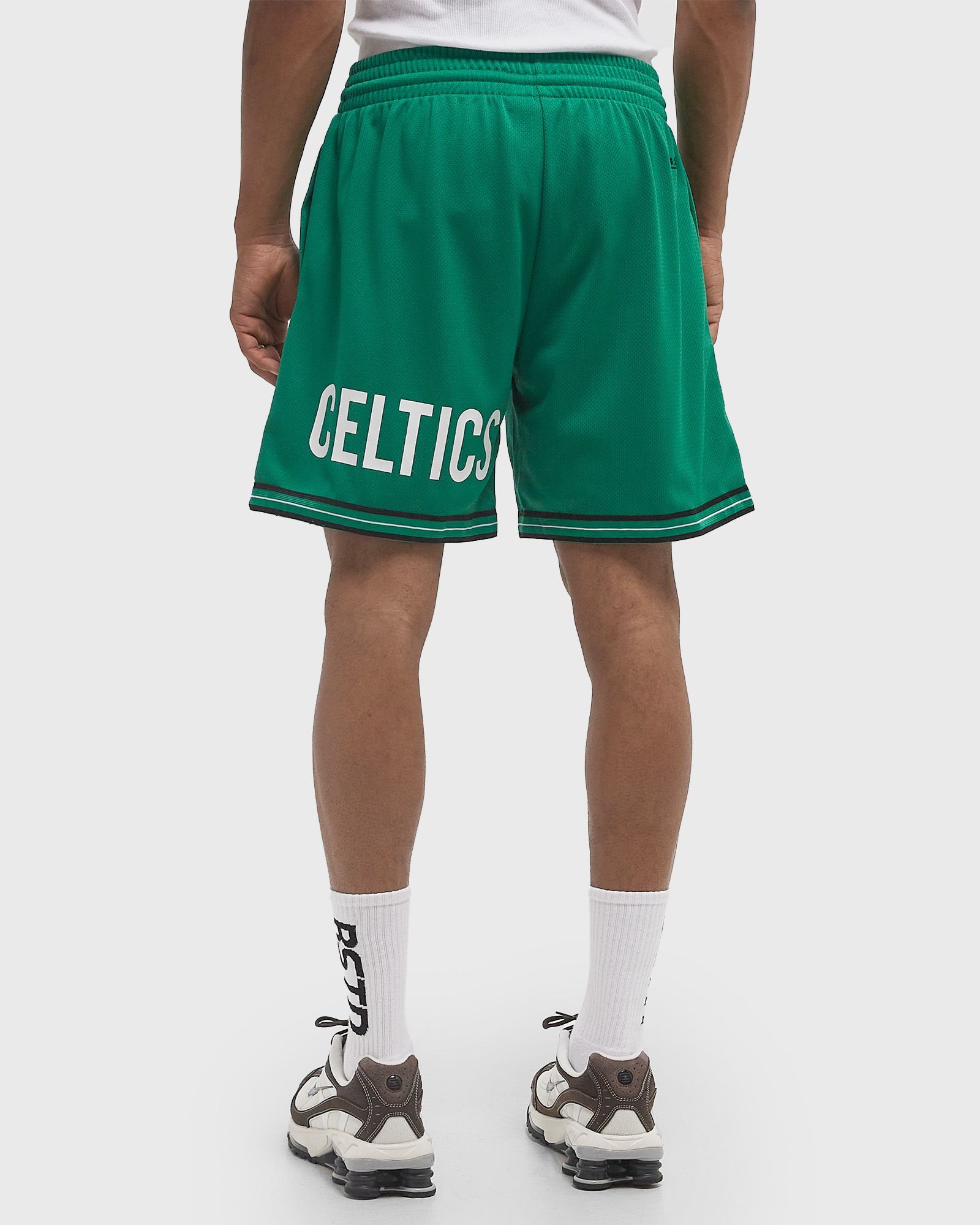 NBA TEAM ORIGINS 7IN MESH SHORTS VINTAGE LOGO BOSTON CELTICS