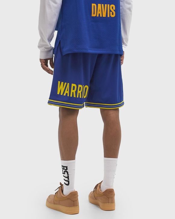 NBA TEAM ORIGINS 7IN MESH SHORTS VINTAGE LOGO GOLDEN STATE WARRIORS