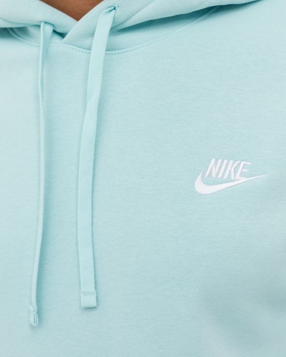 Nike club hoodie bleached aqua sale