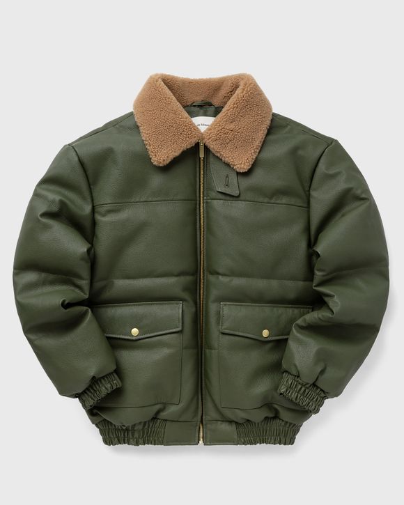 Drôle de Monsieur Le Jacket Cuir Green - KHAKI