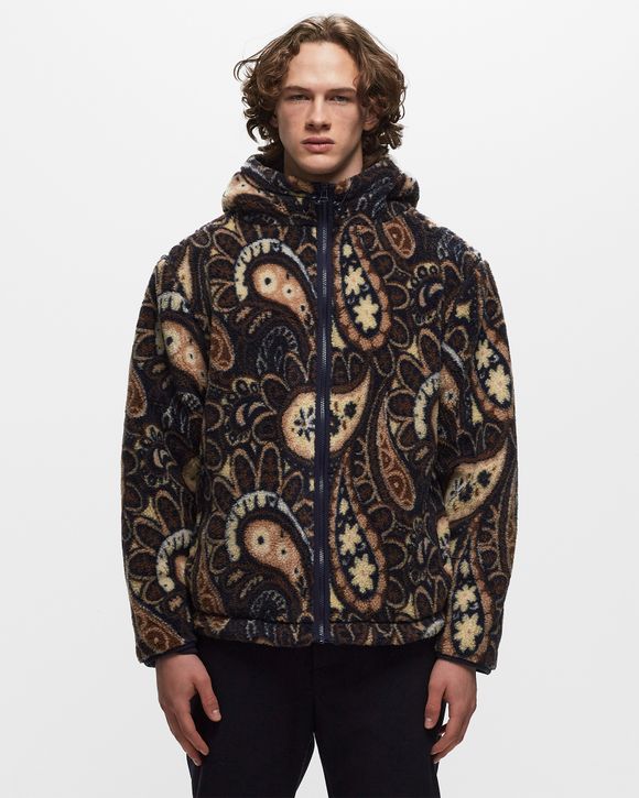 Paisley print hooded on sale jacket