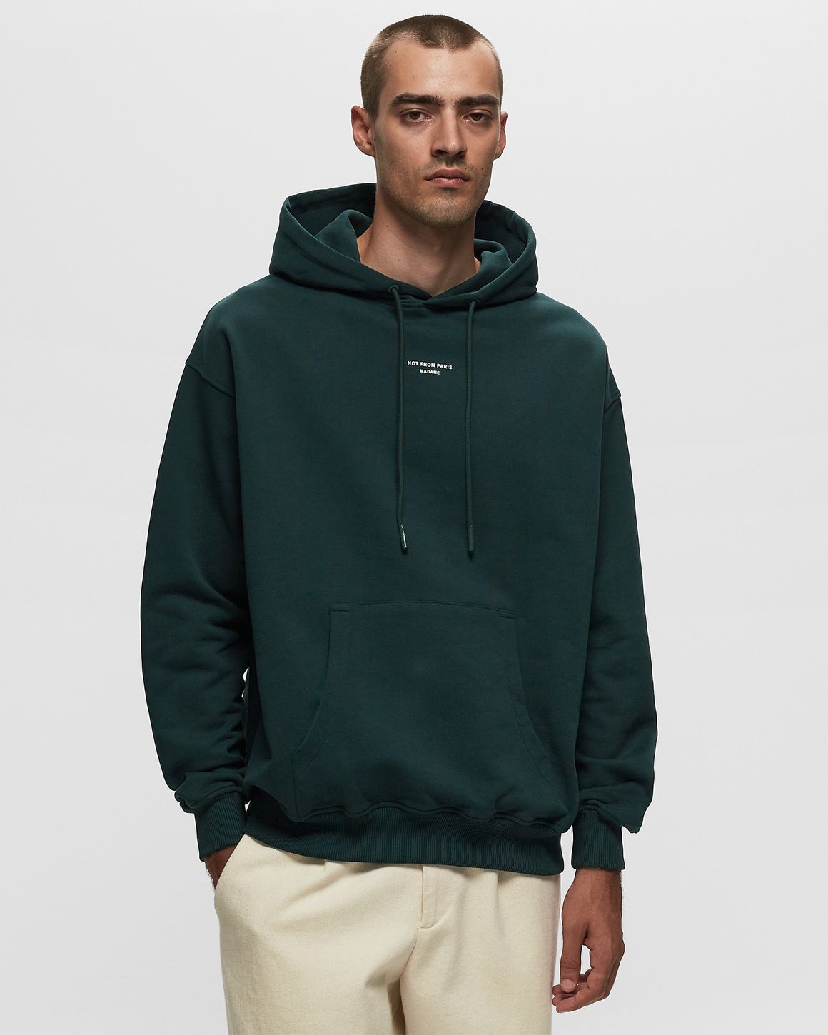 Monsieur Printed Cream パーカー・フーディ NFPM de Hoodie HO108-CMCREAM Drole