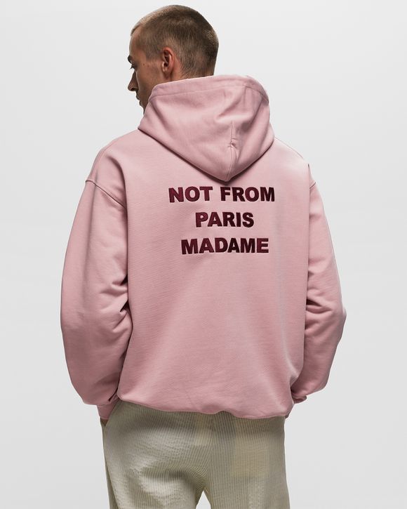 Pink discount slogan hoodie