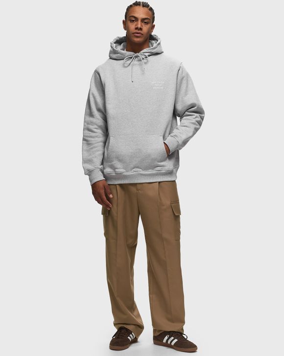 Grey store slogan hoodie