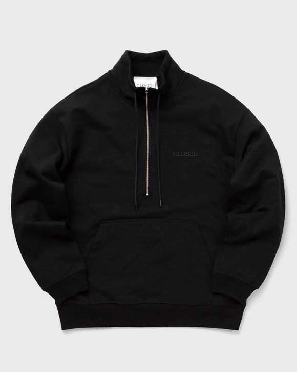 CLOSED HALF ZIP SWEAT Black - BLACK