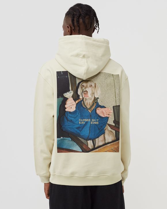 CLOSED PRINTED HOODIE Beige | BSTN Store