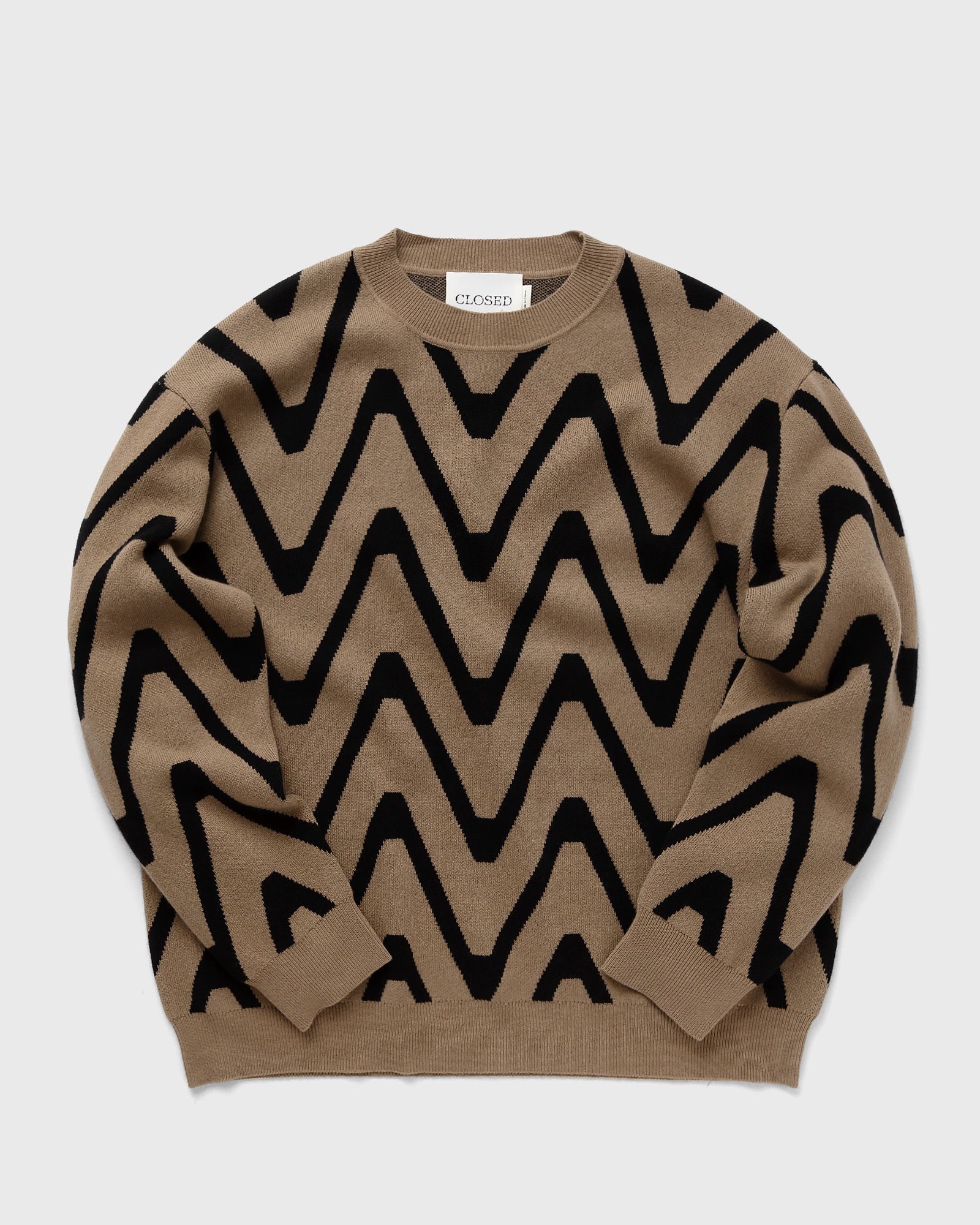 CLOSED - crew neck jumper men pullovers beige in größe:m