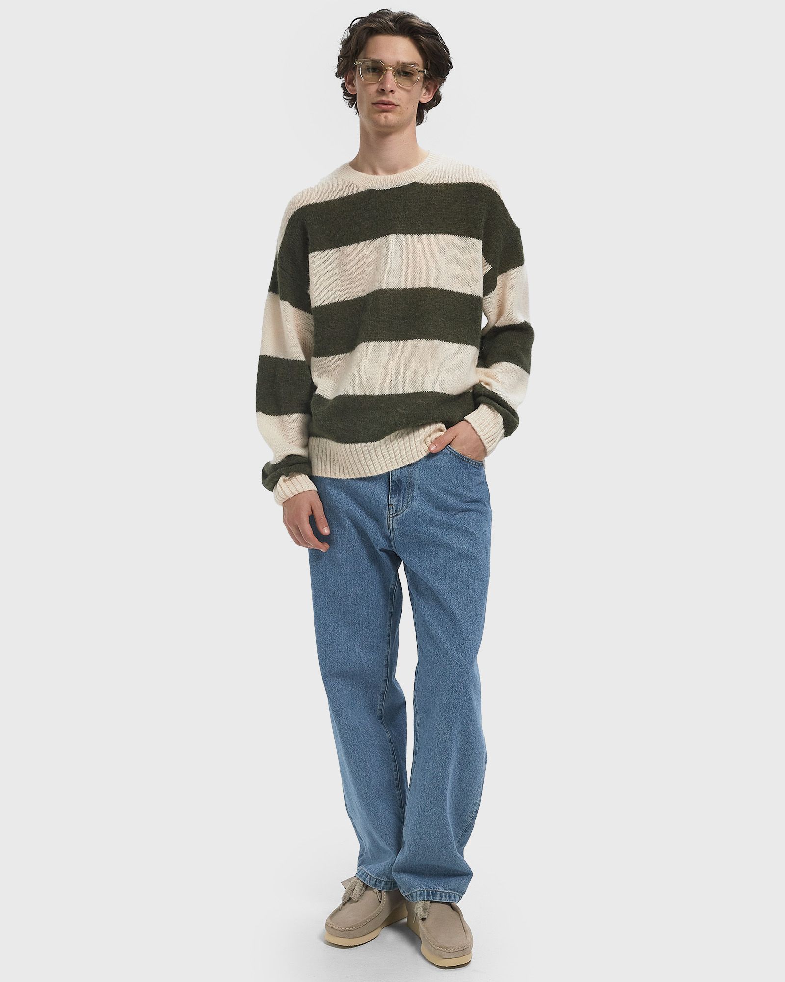STRIPE CREWNECK JUMPER
