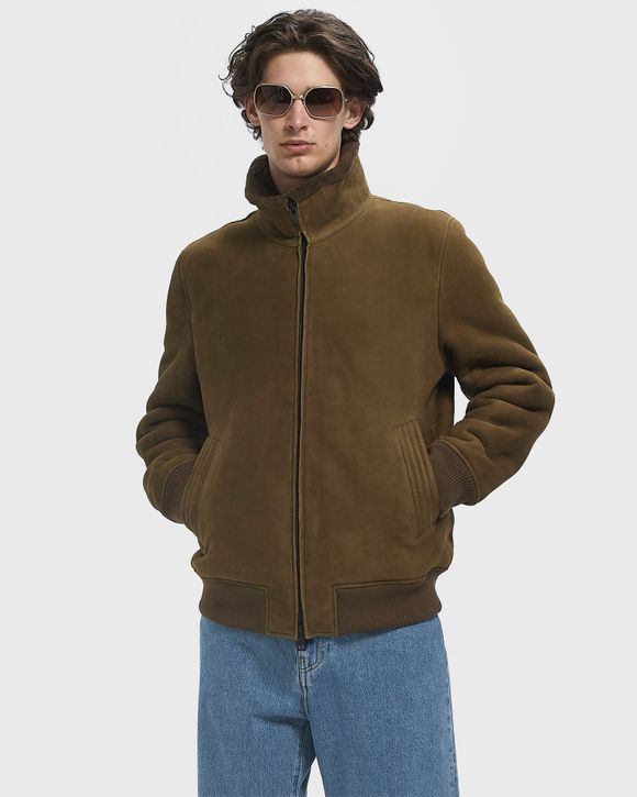 CLOSED SHEARLING JACKET Green | BSTN Store