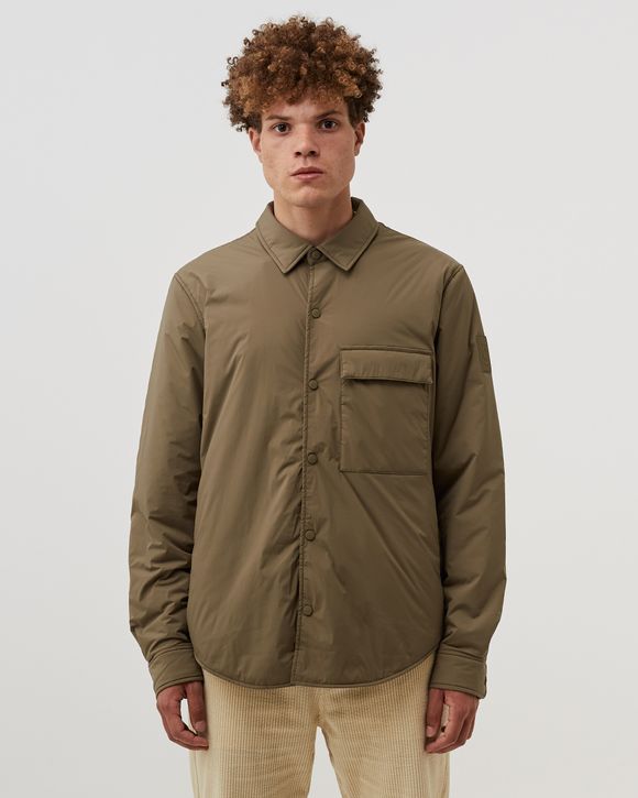 CLOSED PADDED SHIRT JACKET Brown - BROWN KHAKI