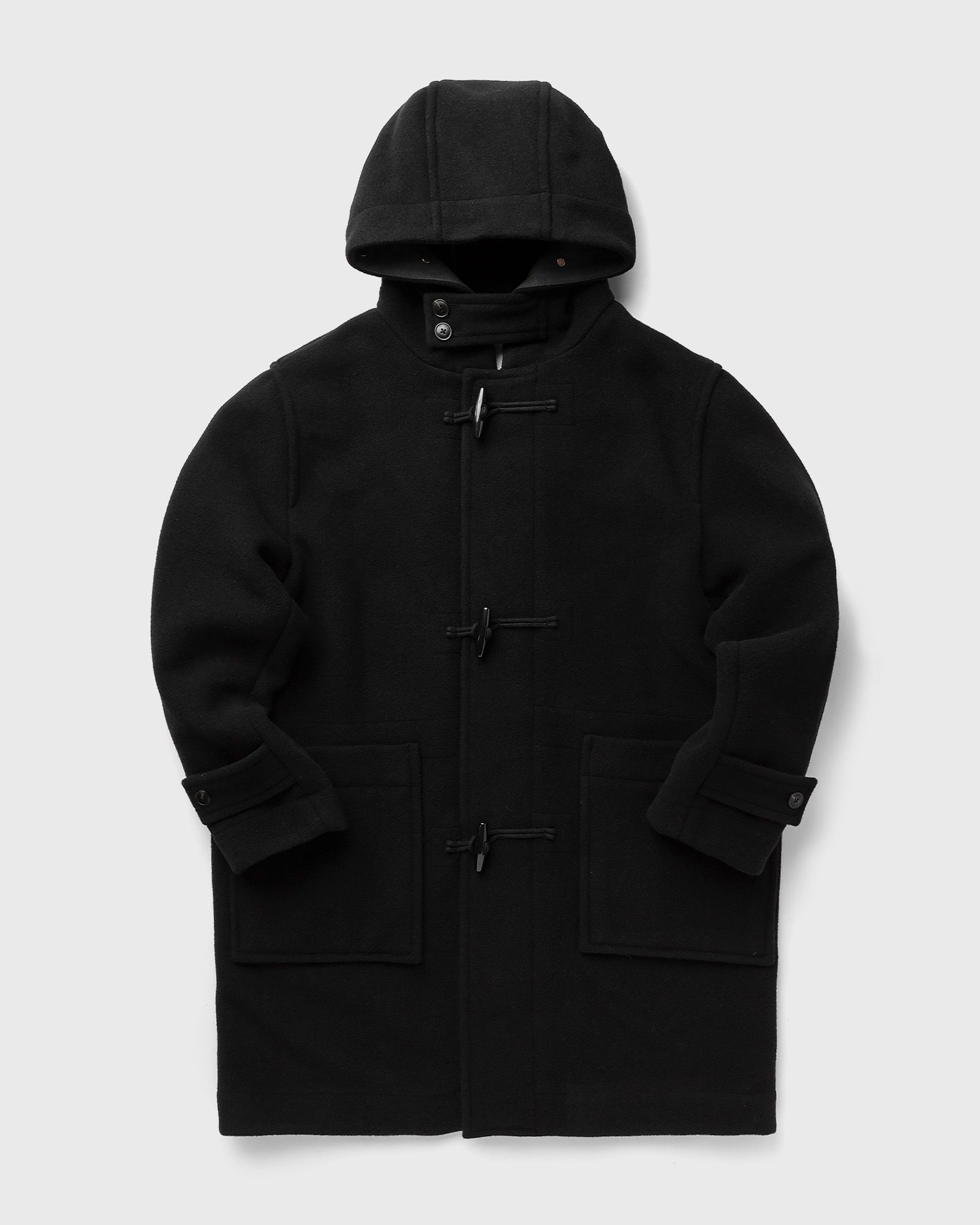 CLOSED - duffle coat men coats black in größe:m