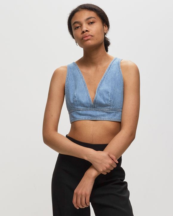 Vivian Denim Bralette (Blue)