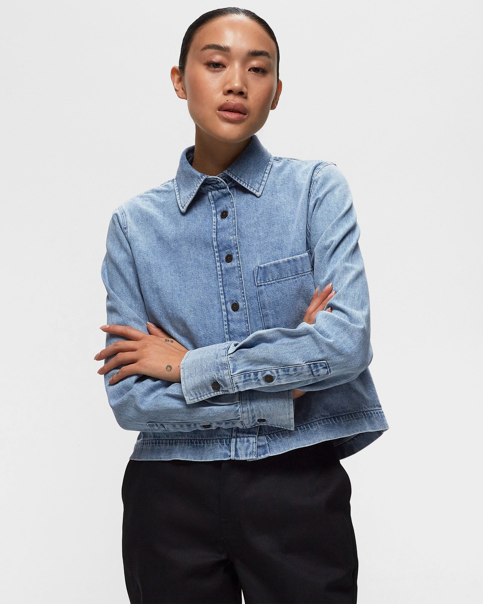 CROPPED CLASSIC SHIRT