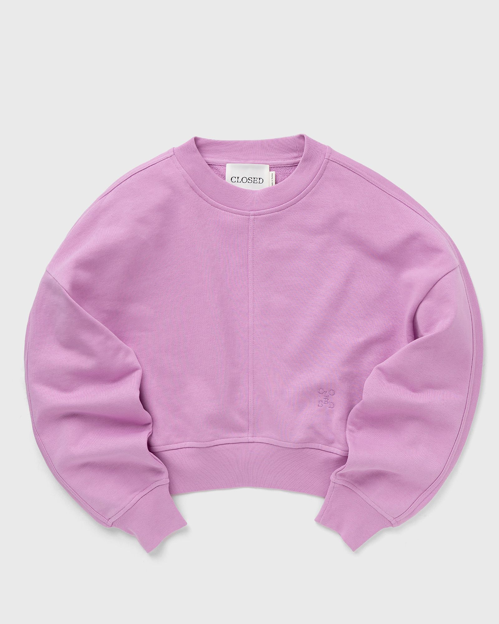 CLOSED - cropped crew neck women sweatshirts pink in größe:xs