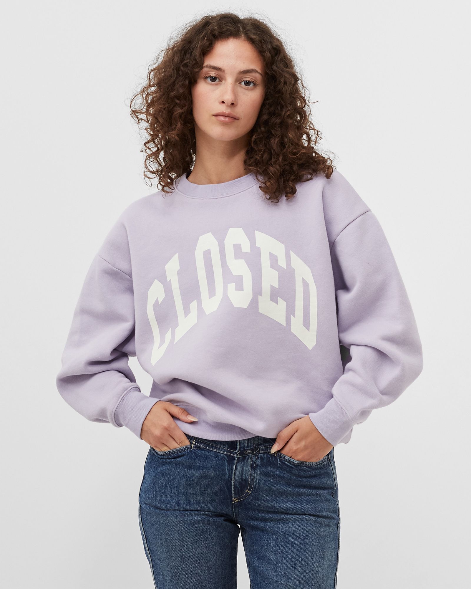 WMNS CREWNECK SWEATSHIRT PRINTED