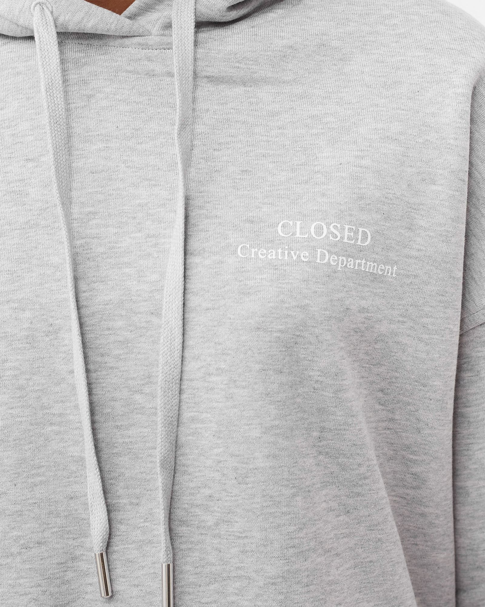 relaxed printed hoodie