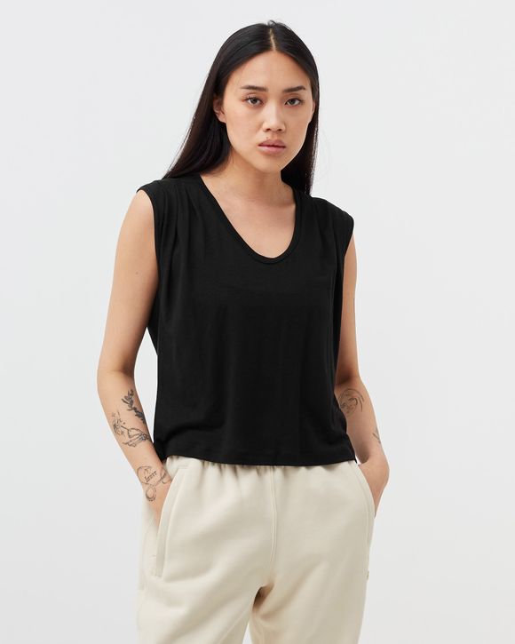 pleated tank top