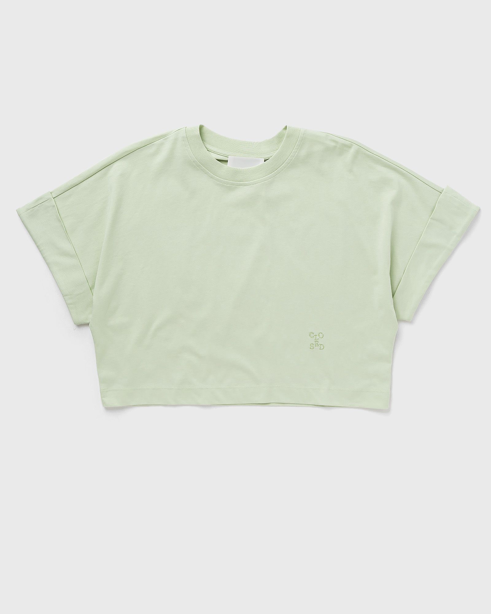 CLOSED - turn up t-shirt women shortsleeves green in größe:xs