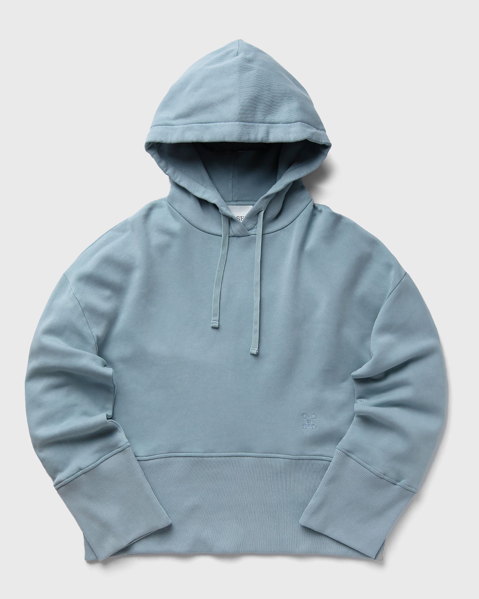 CLOSED - high rib hoodie women hoodies blue in größe:m