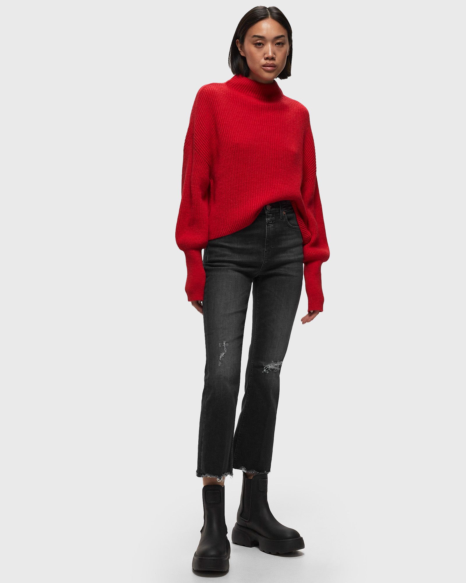 FUNNEL NECK LONG SLEEVE