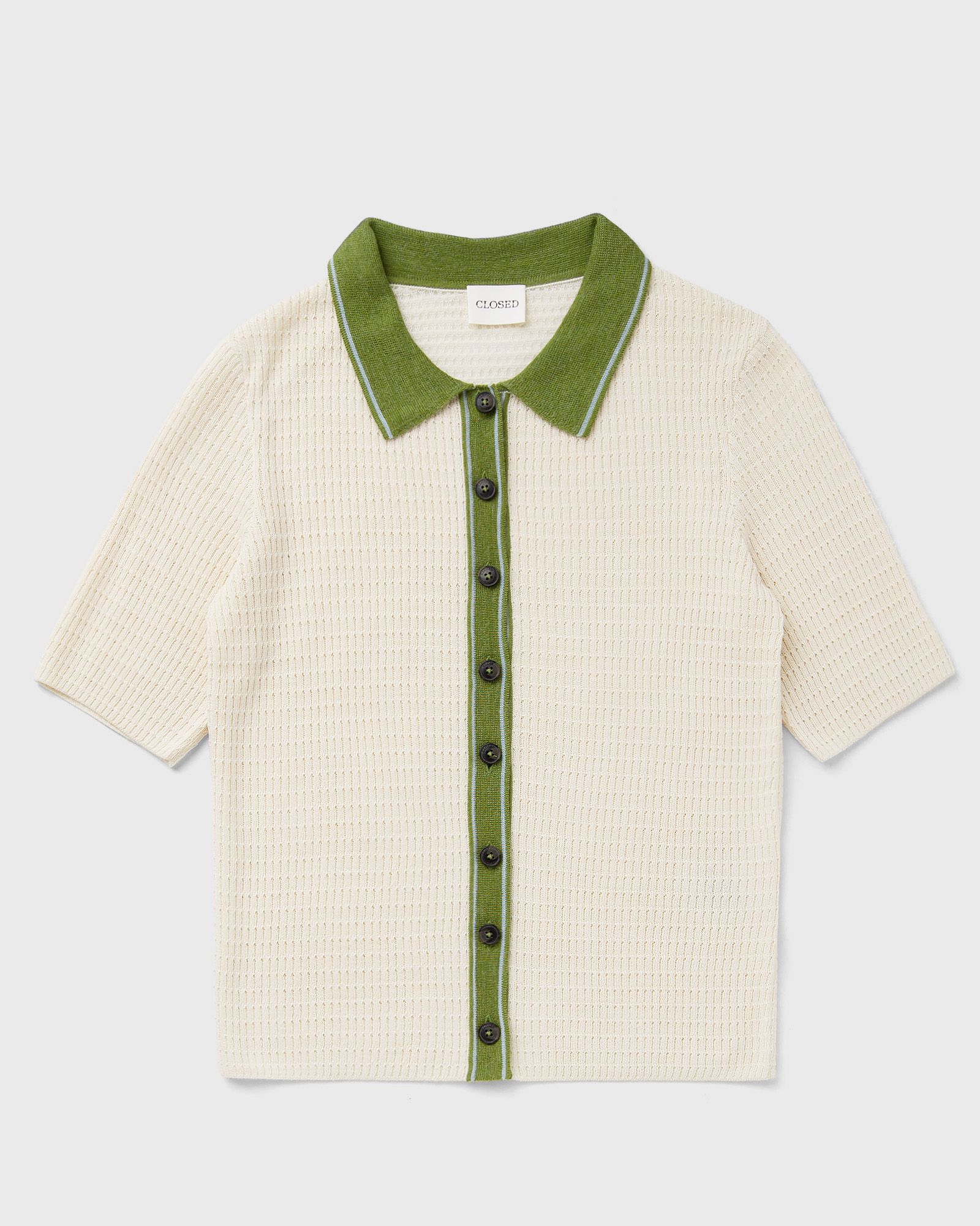 SHORT SLEEVE POLO CARDIGAN