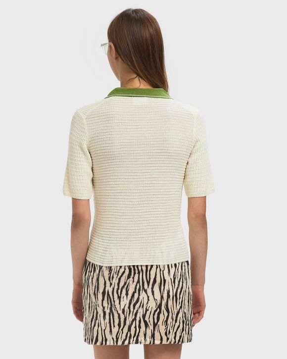 SHORT SLEEVE POLO CARDIGAN
