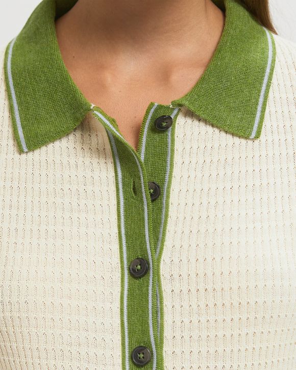 SHORT SLEEVE POLO CARDIGAN