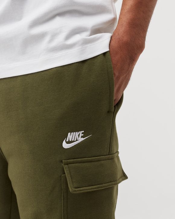 Nike Sportswear Club Fleece Cargo Pants Green - ROUGH GREEN/ROUGH  GREEN/WHITE