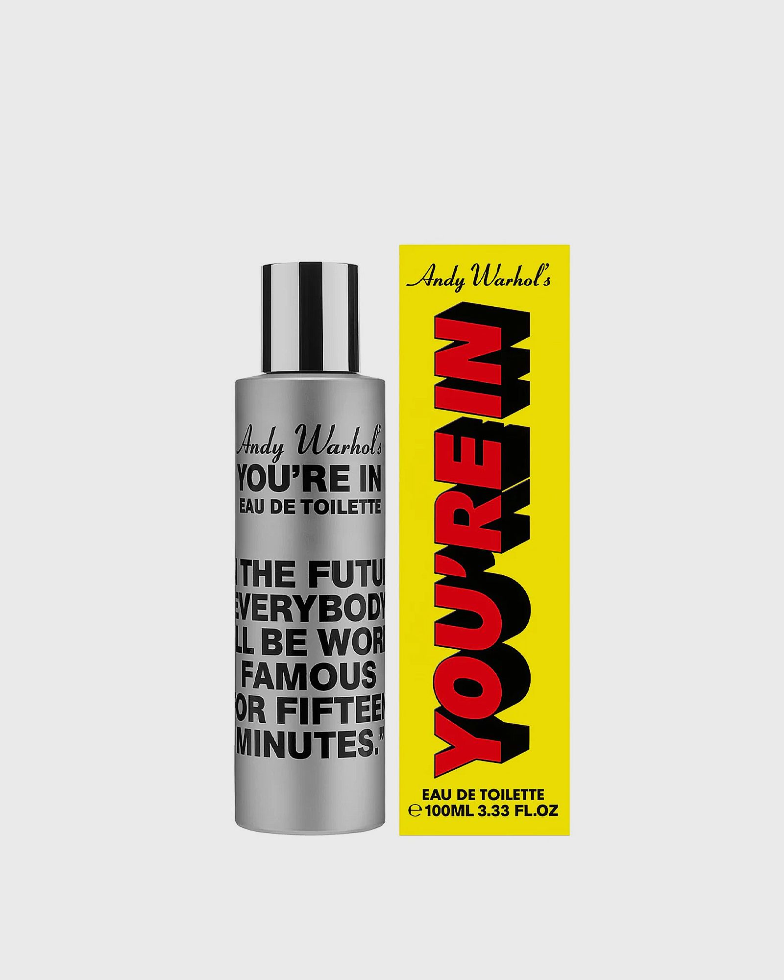 ANDY WARHOL: IN THE FUTURE EVERYBODY WILL BE WORLD FAMOUS FOR FIFTEEN MINUTES 100 ml