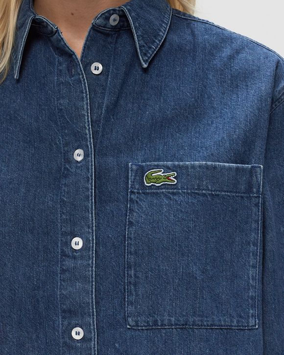 OVERSIZED DENIM BREAST POCKET SHIRT