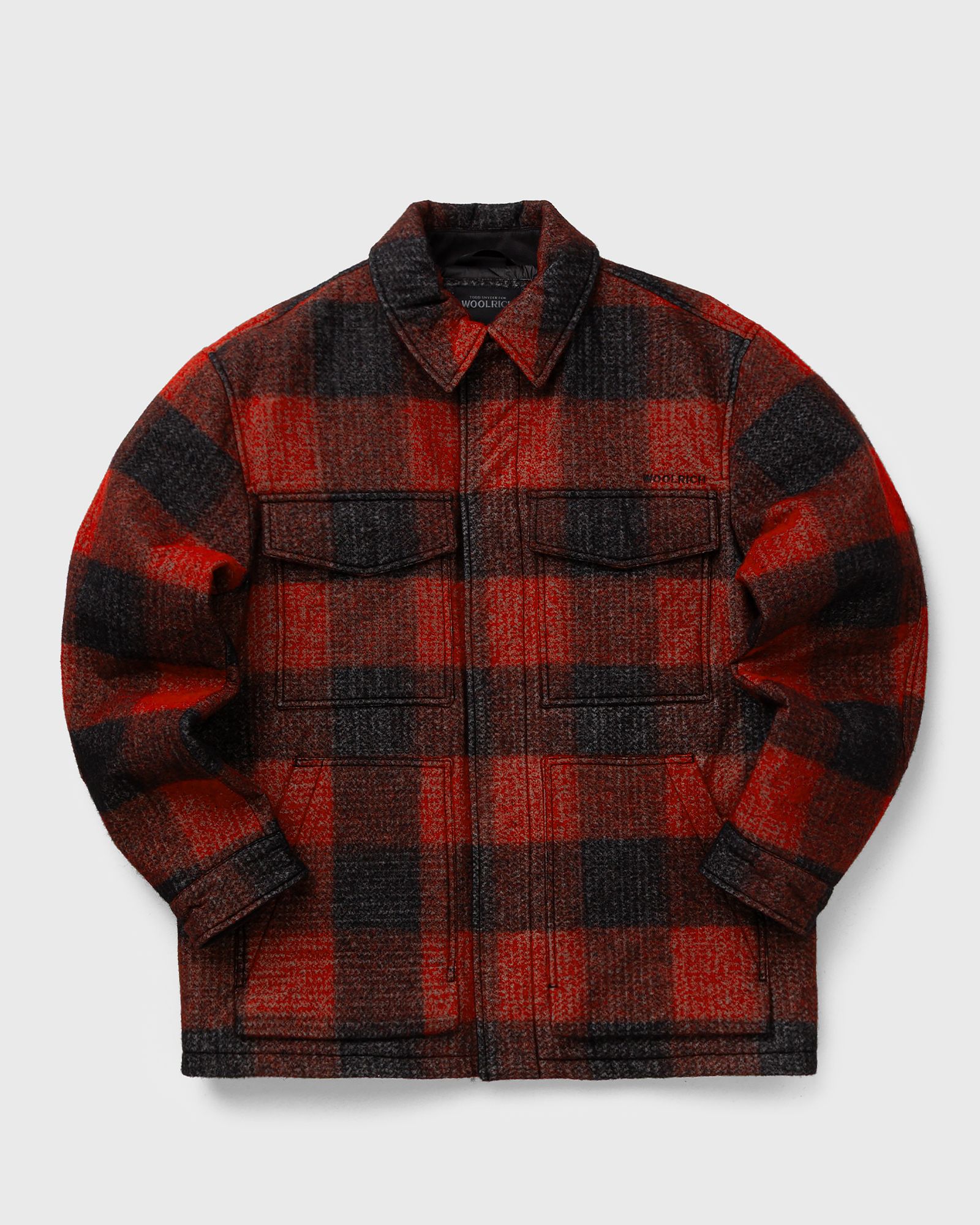 WOOLRICH WOOLRICH BLACK LABEL - REFLECTIVE BUFFALO CHECK WORK JACKET in red