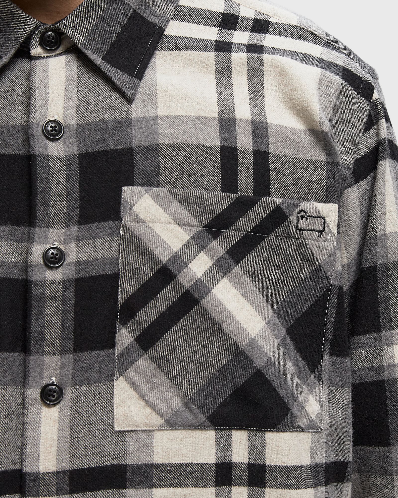 BLACK LABEL - FLANNEL PLAID 2PKT SHIRT