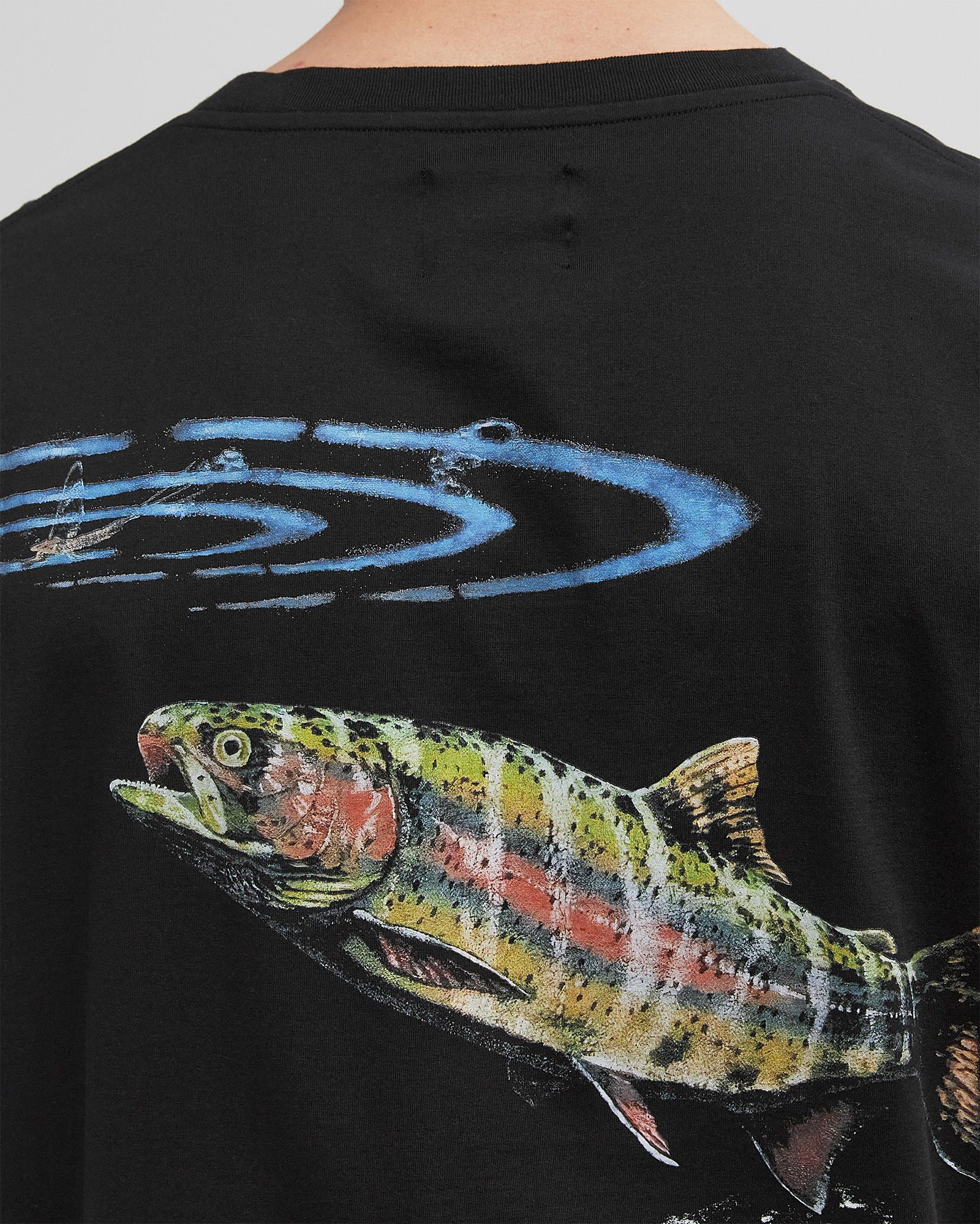 OVERSIZED TEE FISH GRAPHIC