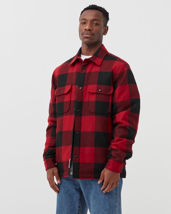 WOOLRICH ALASKAN WOOL CHECK OVERSHIRT Red - RED BUFFALO