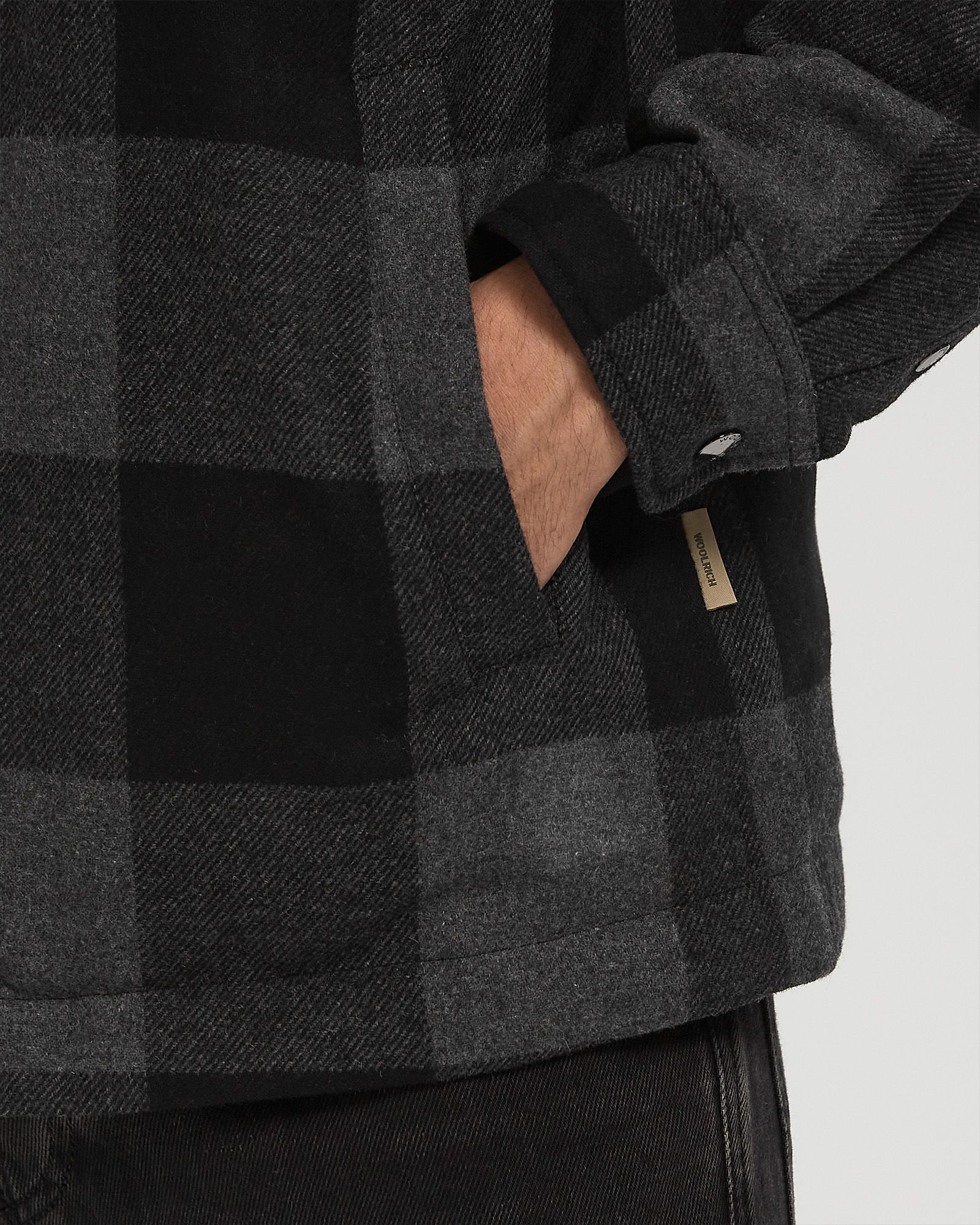 WOOL CHECK ALASKAN SHIRT JACKET