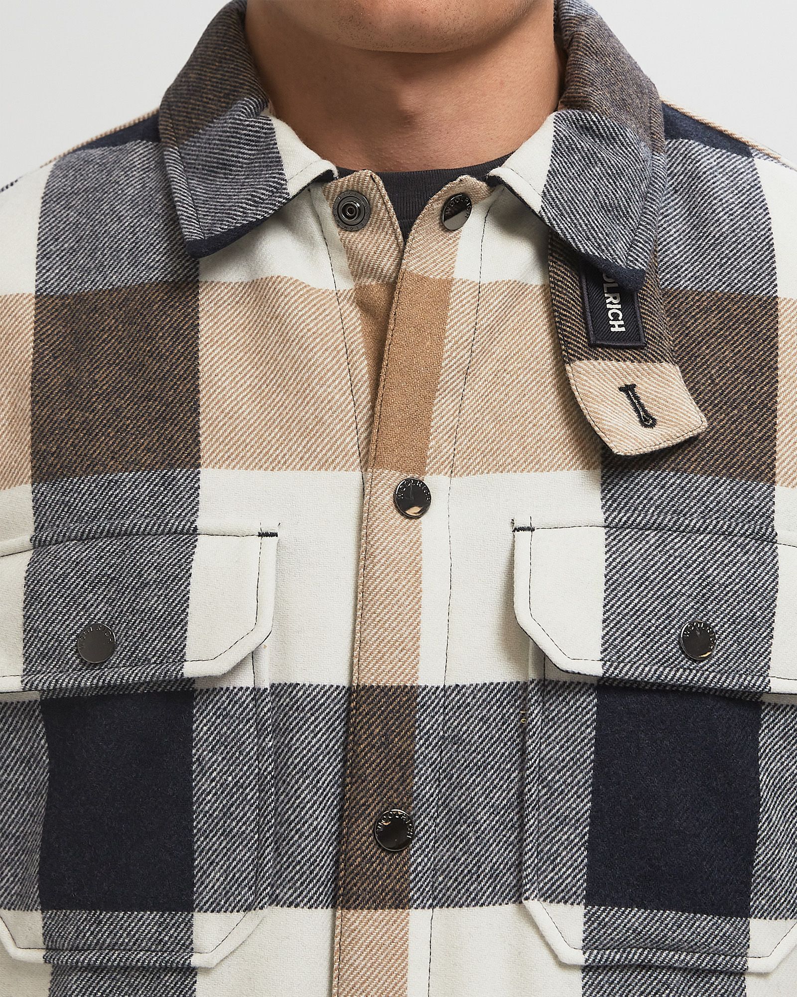 WOOL CHECK ALASKAN SHIRT JACKET